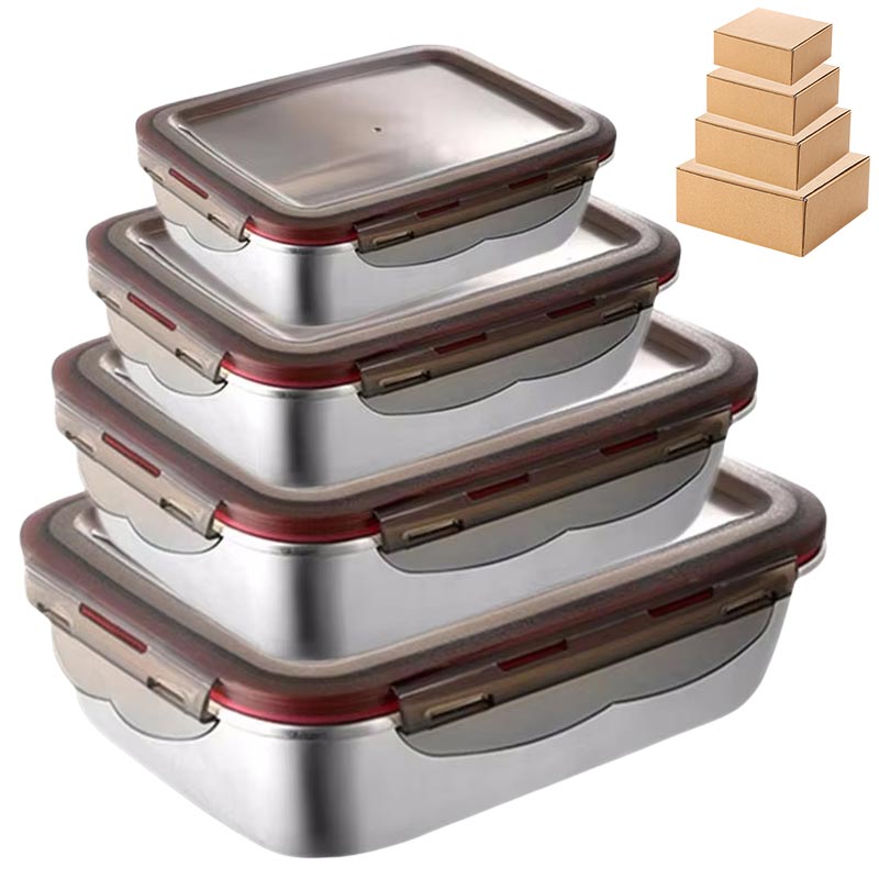 Meal Prep Tupperware - 304 Stainless Steel Food Lunch Bento