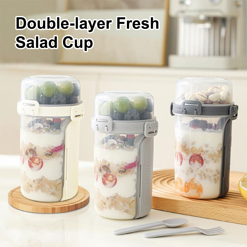 600ML Salad Oatmeal Cup Breakf - Meal Prep Yogurt Cups recension och pris