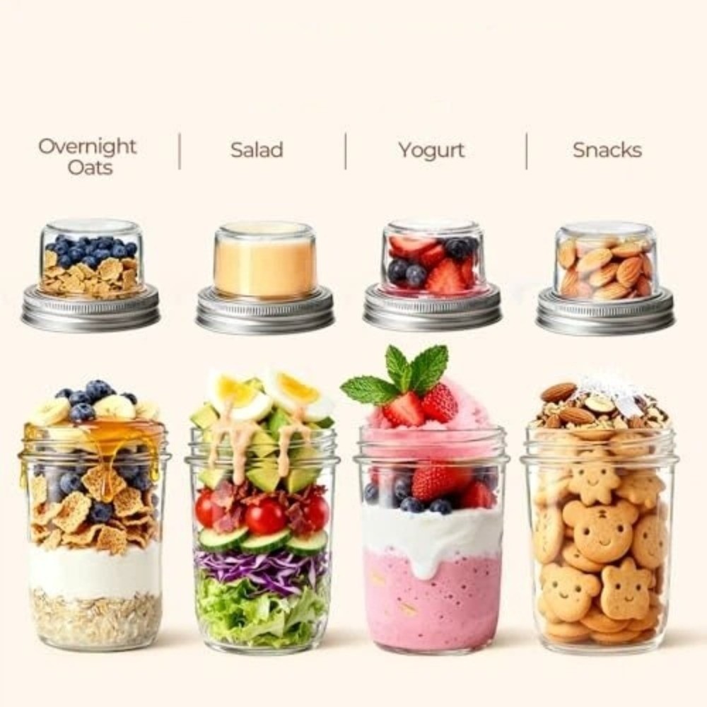Dual-Layer Yogurt Parfait Cups - Meal Prep Yogurt Cups recension och pris