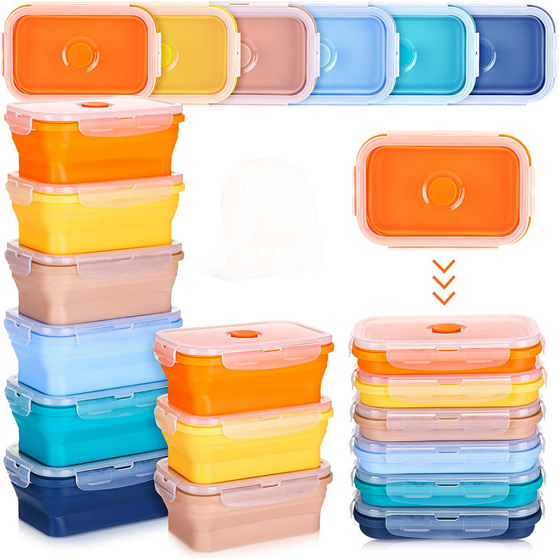Collapsible Food Storage Conta - Meal Prep Tupperware recension och pris