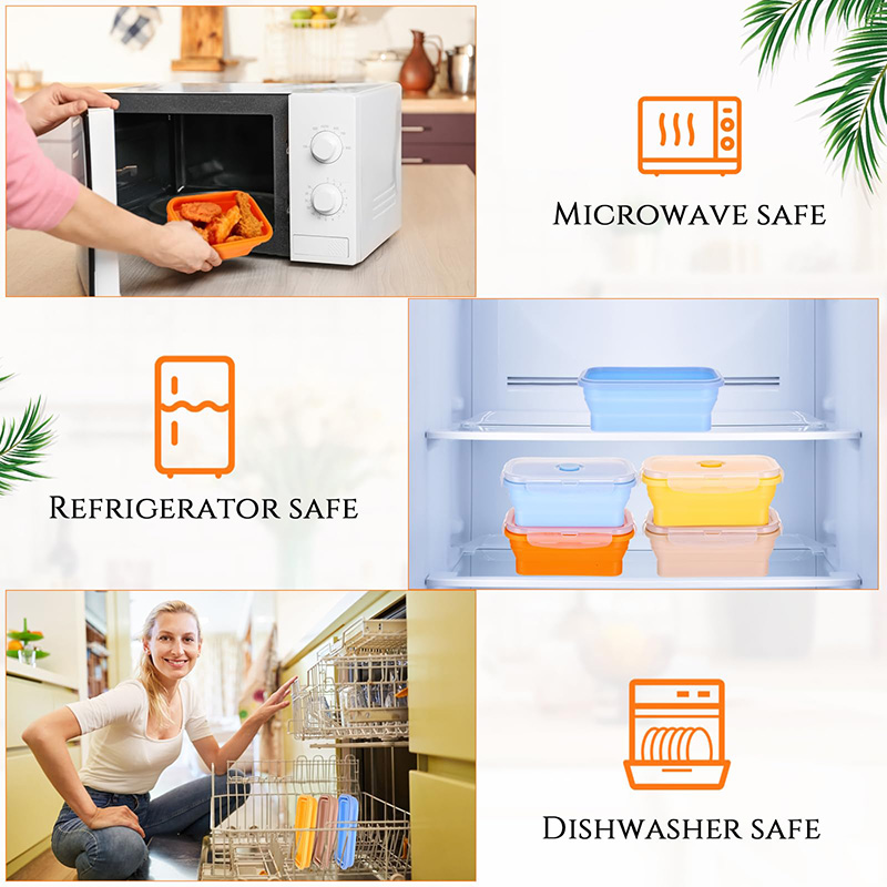 Collapsible Food Storage Conta - Meal Prep Tupperware recension och pris