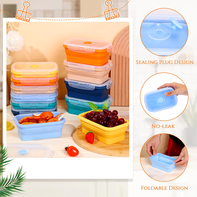 Collapsible Food Storage Conta - Meal Prep Tupperware recension och pris