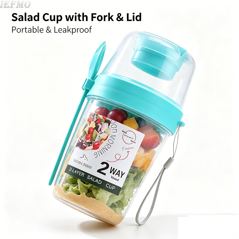 On-the-Go Salad Bowl Set with  - Meal Prep Yogurt Cups recension och pris
