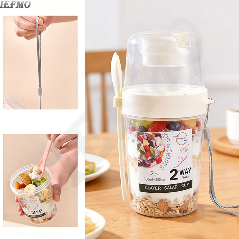 On-the-Go Salad Bowl Set with  - Meal Prep Yogurt Cups recension och pris