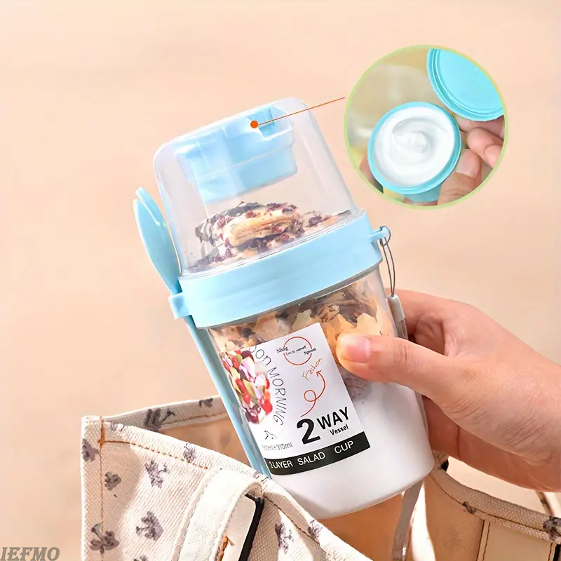 On-the-Go Salad Bowl Set with  - Meal Prep Yogurt Cups recension och pris