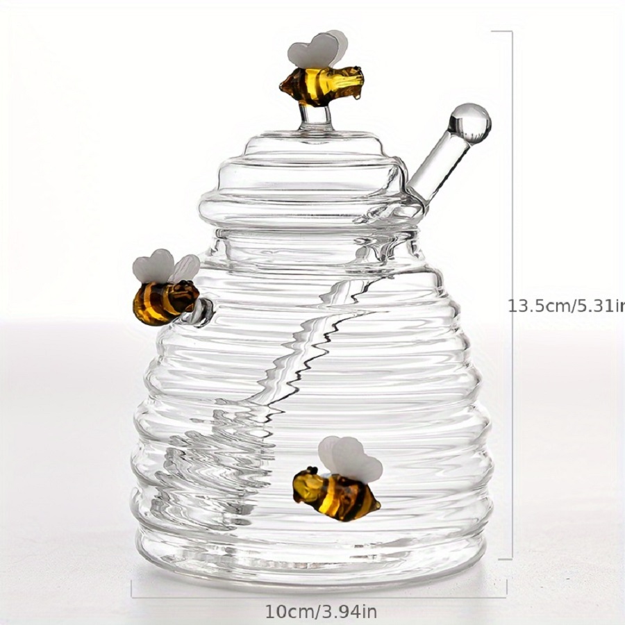 Glass Honey Jar with Dipper &  - Meal Prep Glass Containers recension och pris
