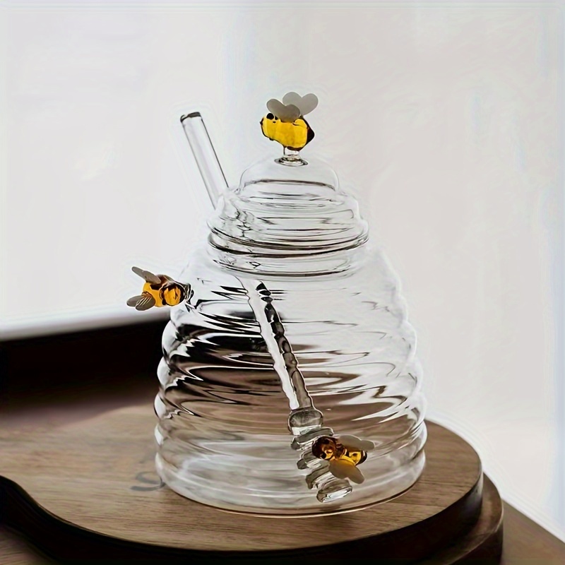 Glass Honey Jar with Dipper &  - Meal Prep Glass Containers recension och pris