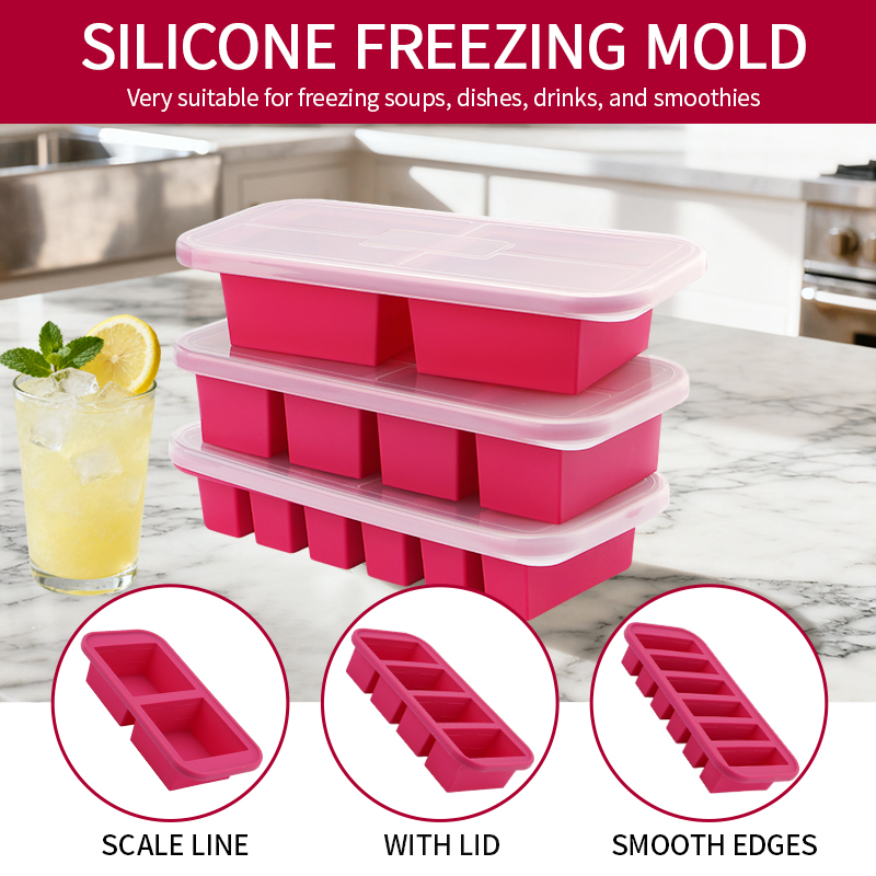 2 Or 3-Piece Silicone Freezer  - Meal Prep Menu recension och pris