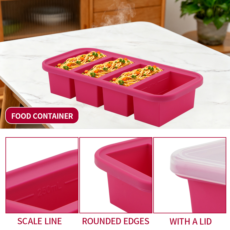 2 Or 3-Piece Silicone Freezer  - Meal Prep Menu recension och pris