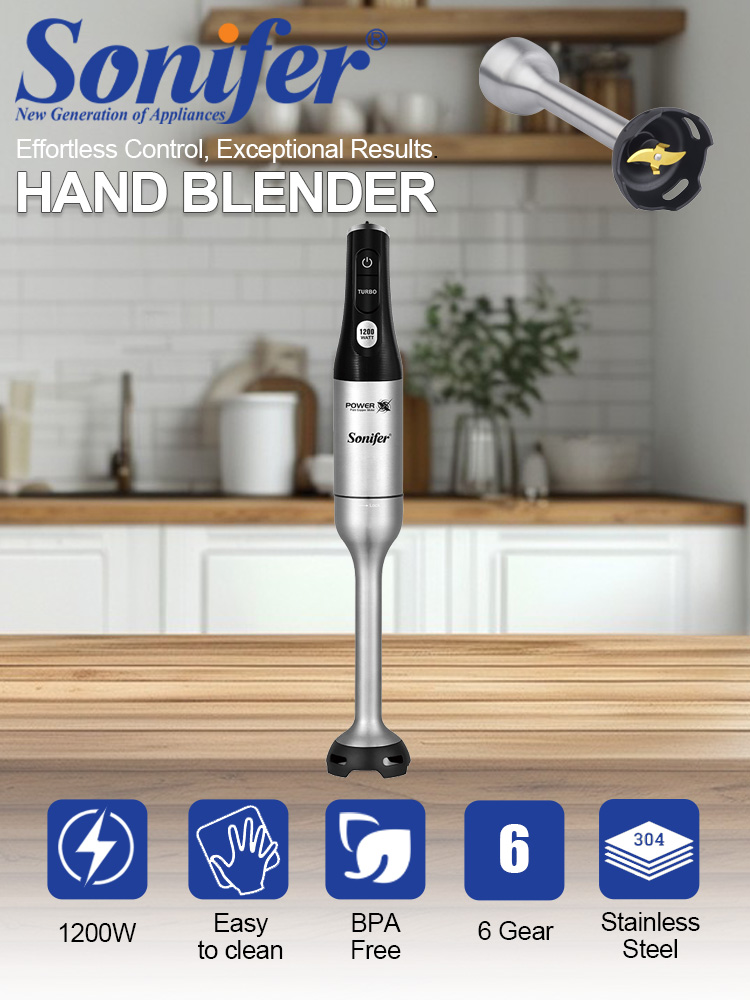 Hand Blender Sonifer SF-8184 1 - Meal Prep Smoothies recension och pris