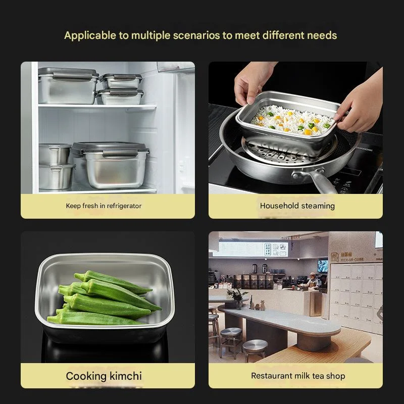 Stainless Steel Food Storage C - Meal Prep Oven Safe Containers recension och pris