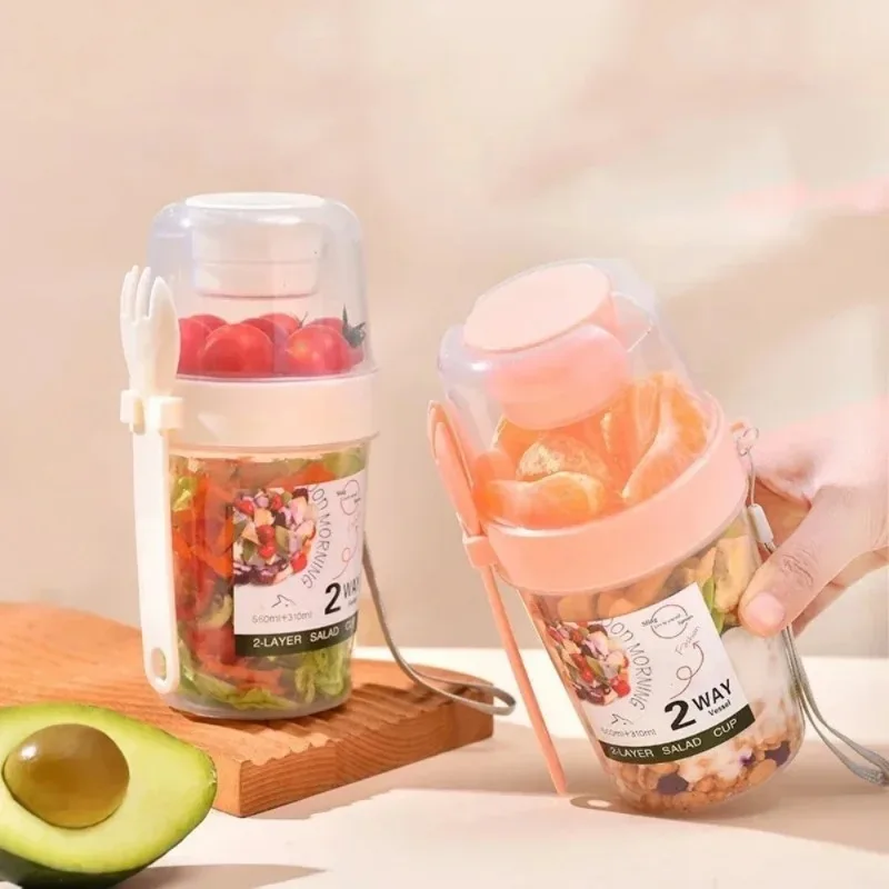 Oatmeal Yogurt Salad Cup Porta - Meal Prep Glass Containers recension och pris