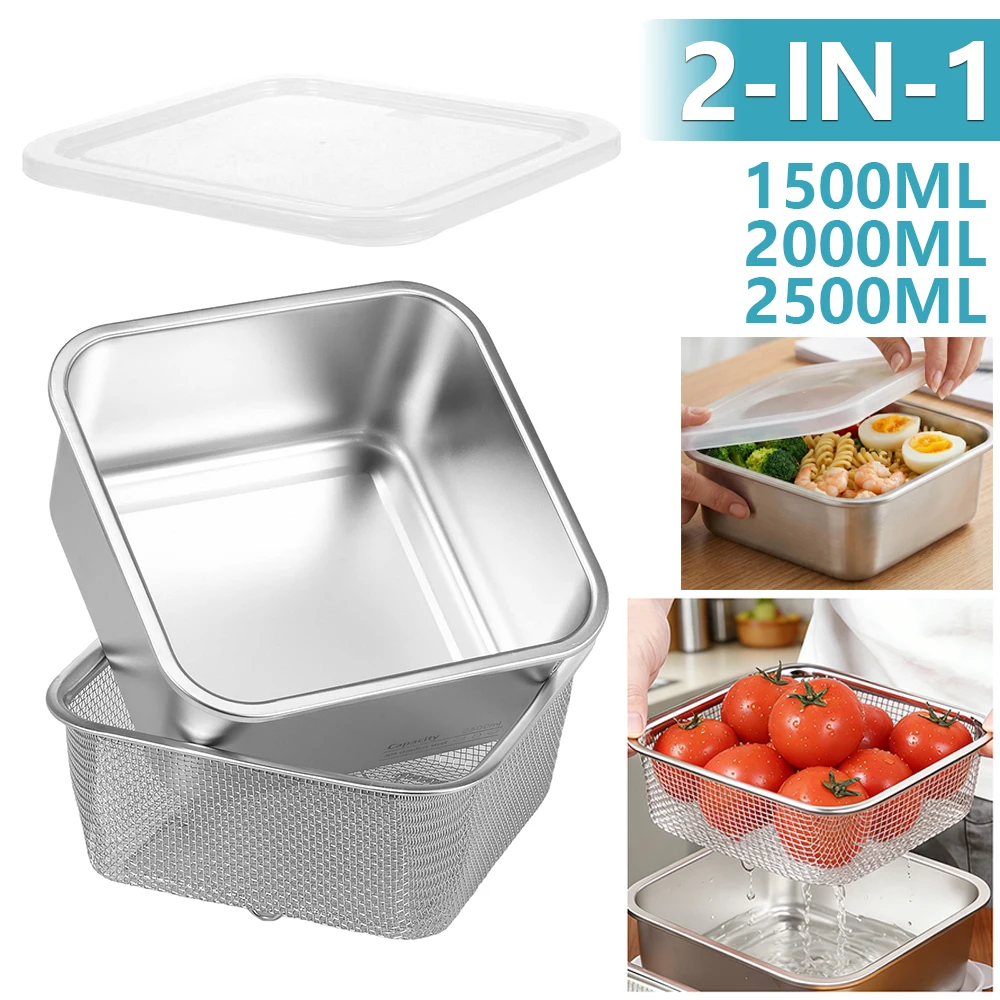 2 in 1 Stainless Steel Fruit W - Meal Prep Rice recension och pris