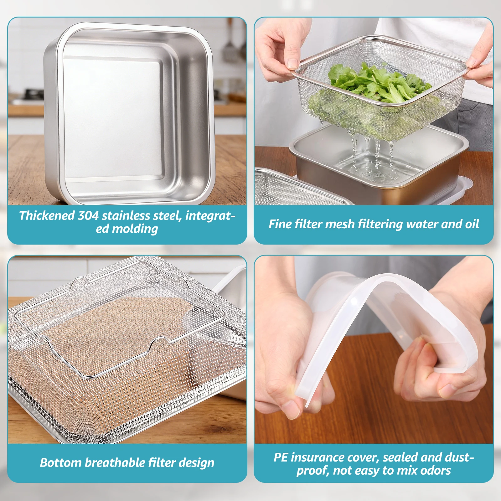 2 in 1 Stainless Steel Fruit W - Meal Prep Rice recension och pris