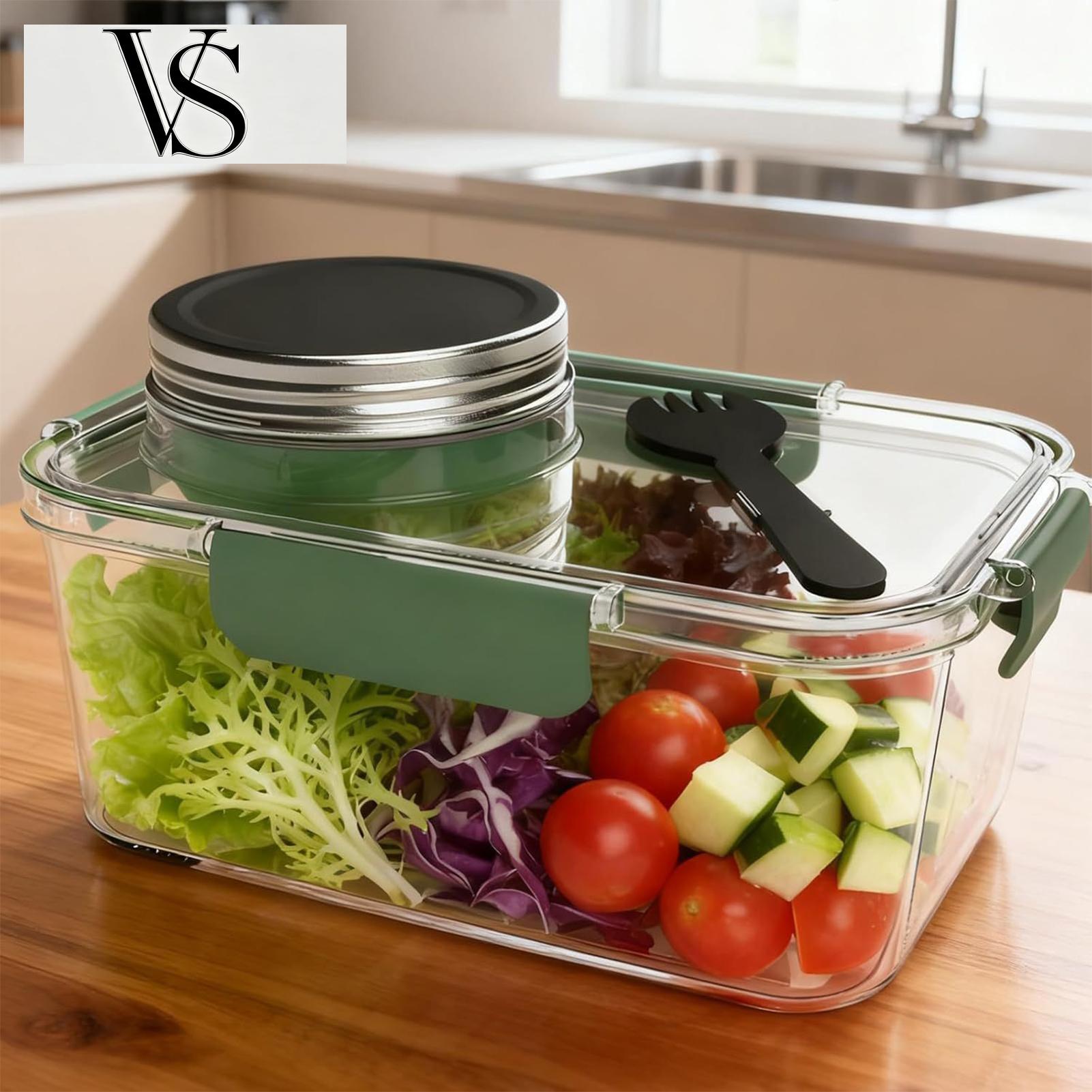 Salad Container 2.5 OZ Storage - Meal Prep For Office recension och pris