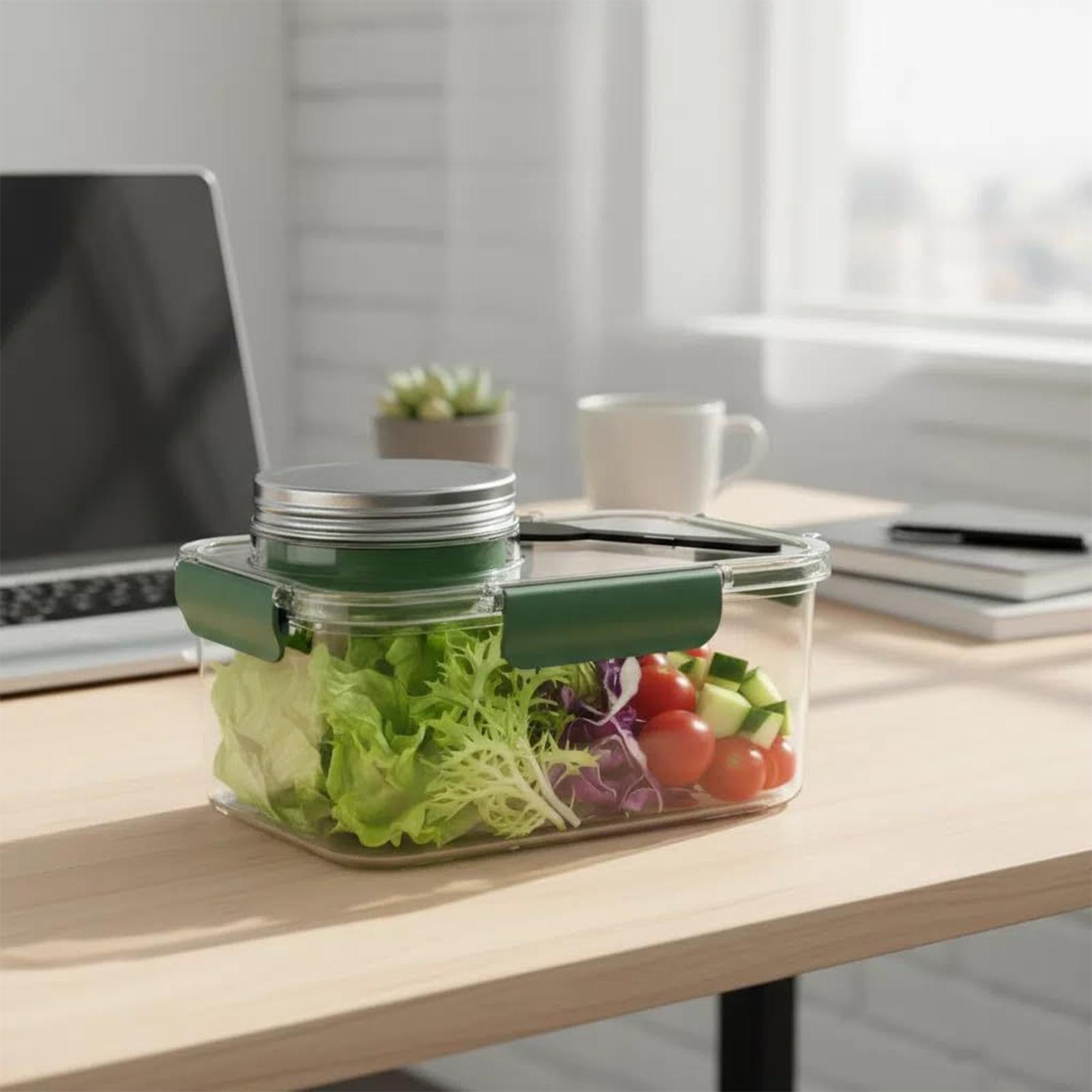 Salad Container 2.5 OZ Storage - Meal Prep For Office recension och pris