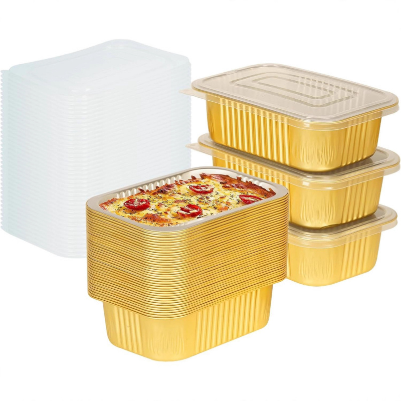 【20-Count 750ml Gold Pans】Reus - Meal Prep Oven Safe Containers recension och pris