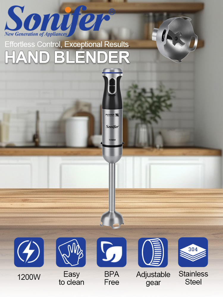 Hand Blender Sonifer SF-8180 1 - Meal Prep Smoothies recension och pris