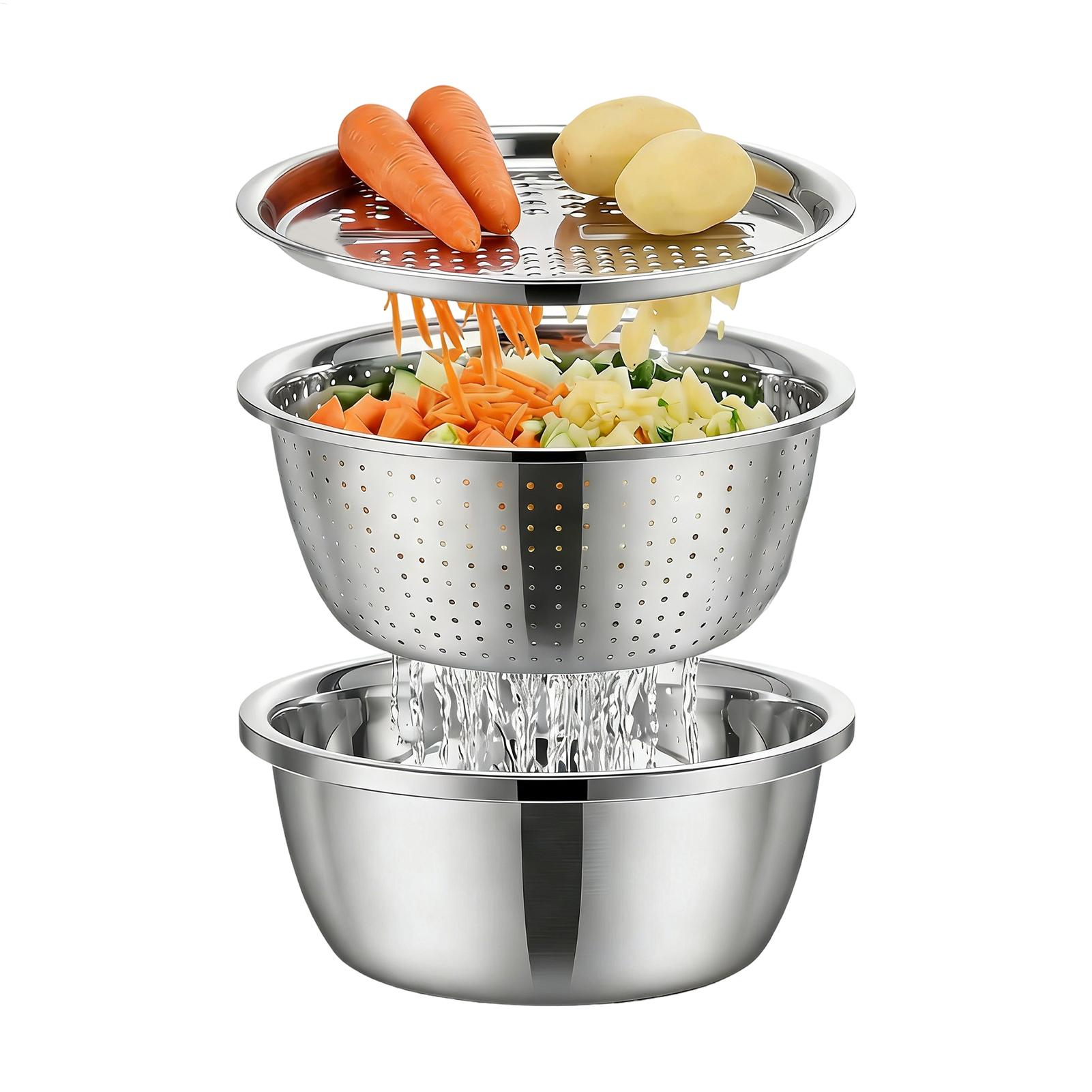 Stainless Steel Colander Strai - Meal Prep Rice recension och pris