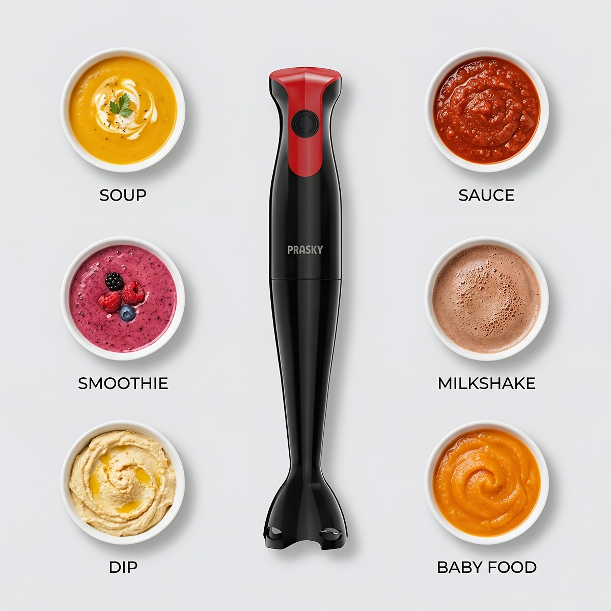 Immersion Hand Blender Electri - Meal Prep Smoothies recension och pris