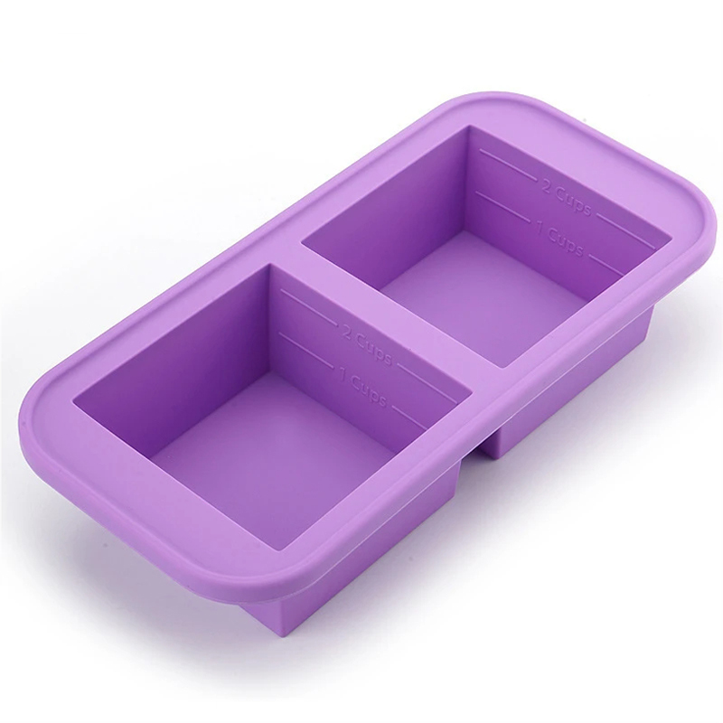 1/2 Cup Silicone Freezer Molds - Meal Prep Oven Safe Containers recension och pris