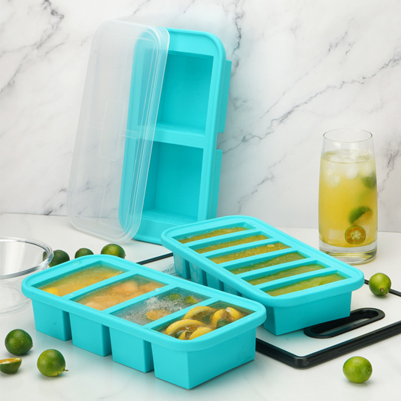 1/2 Cup Silicone Freezer Molds - Meal Prep Oven Safe Containers recension och pris