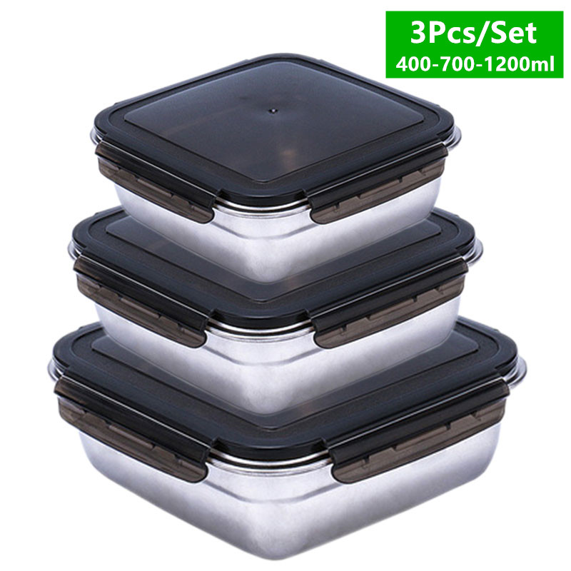 1200/750/400ML Lunch Box Sets  - Meal Prep Tupperware recension och pris