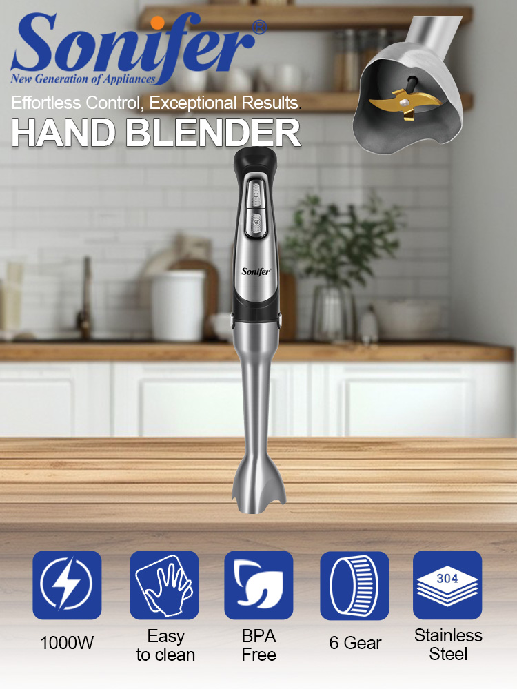 Hand Blender Sonifer SF-8185 1 - Meal Prep Smoothies recension och pris