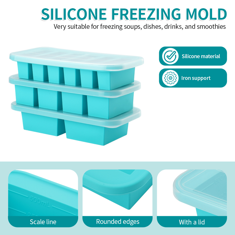 2 or 3-piece Silicone Freezer  - Meal Prep Menu recension och pris