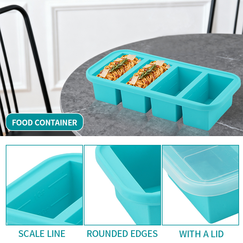 2 or 3-piece Silicone Freezer  - Meal Prep Menu recension och pris