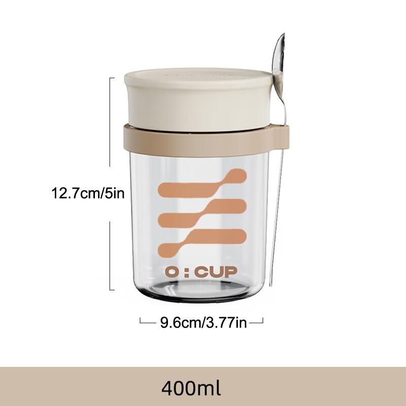 400ML Overnight Oats Glass Cup - Meal Prep Yogurt Cups recension och pris