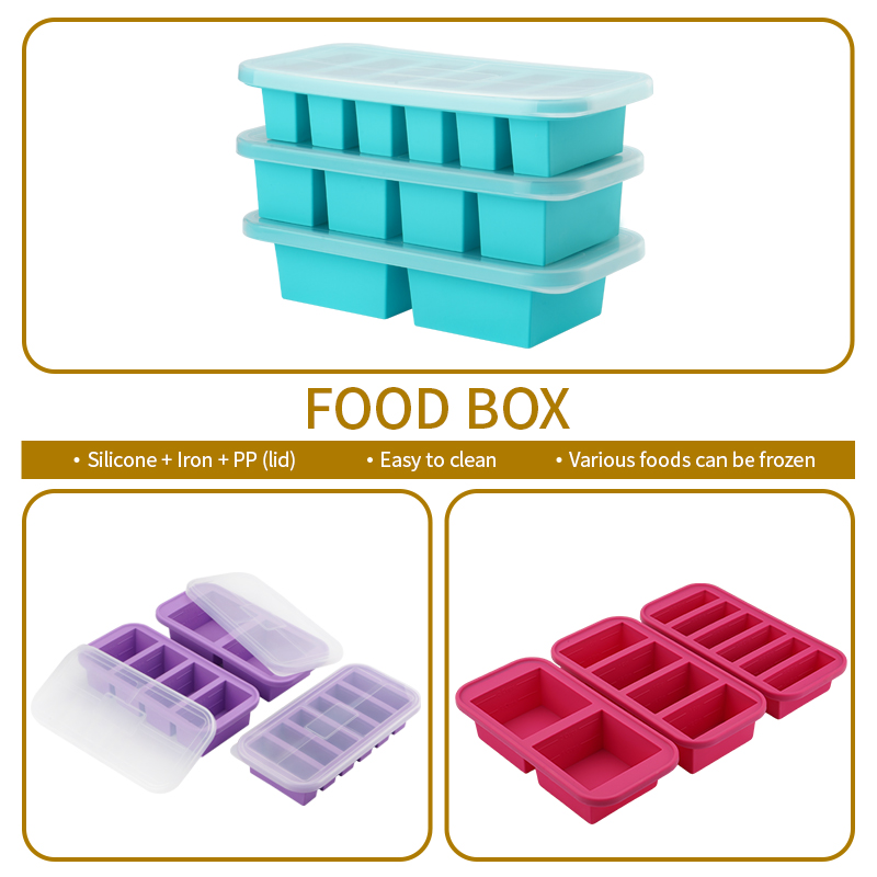Silicone Freezer Trays with Li - Meal Prep Smoothies recension och pris