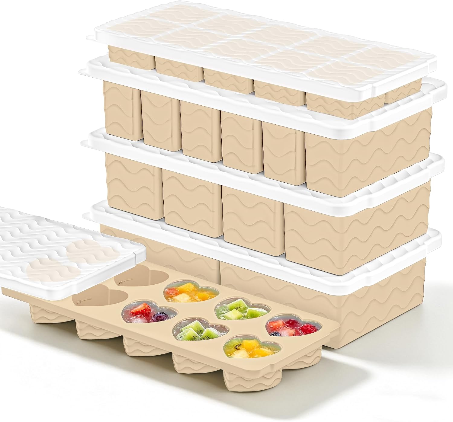 Silicone Freezer Mold with Lid - Meal Prep Oven Safe Containers recension och pris