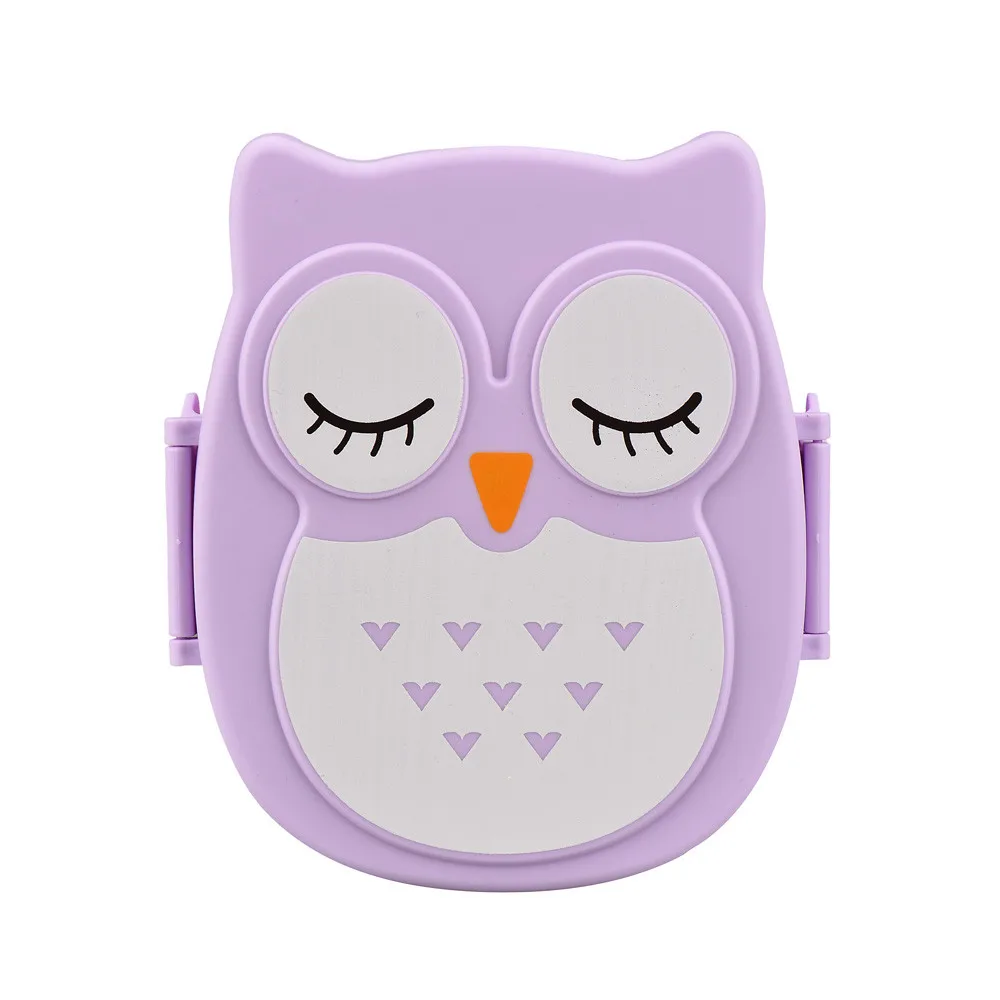 Portable Owl Lunch Box Cartoon - Meal Prep Tupperware recension och pris