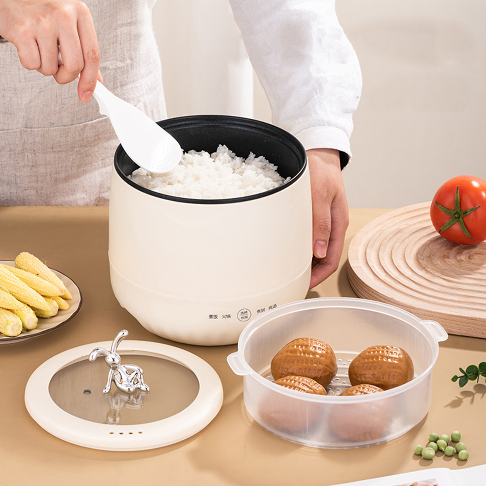 Smart Electric Mini Rice Cooke - Meal Prep Rice recension och pris