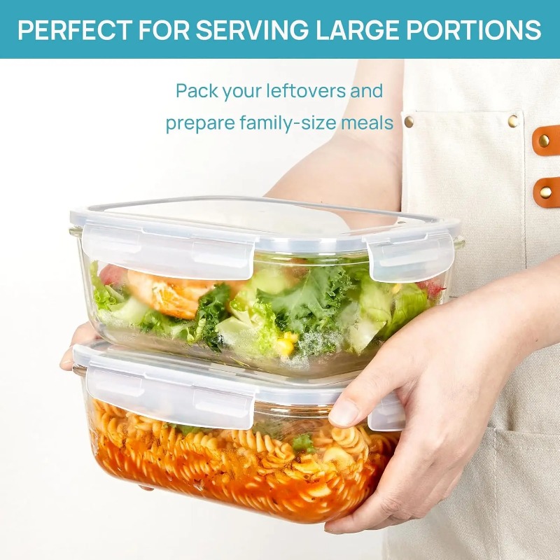 Glass Food Storage Containers  - Meal Prep Oven Safe Containers recension och pris