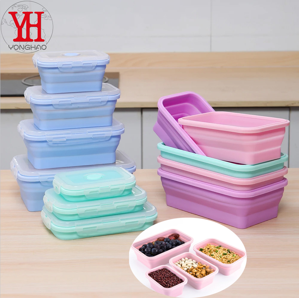4pcs/set Silicone Rectangle Lu - Meal Prep Tupperware recension och pris