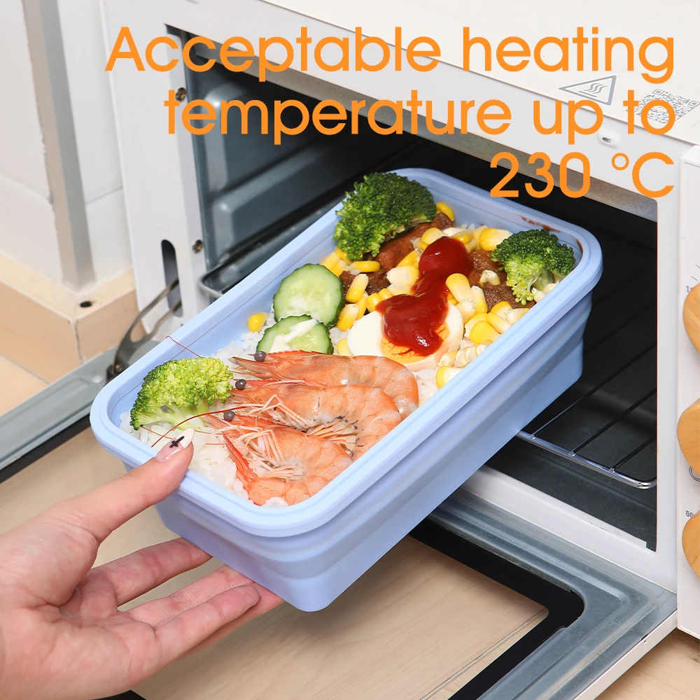 4pcs/set Silicone Rectangle Lu - Meal Prep Tupperware recension och pris