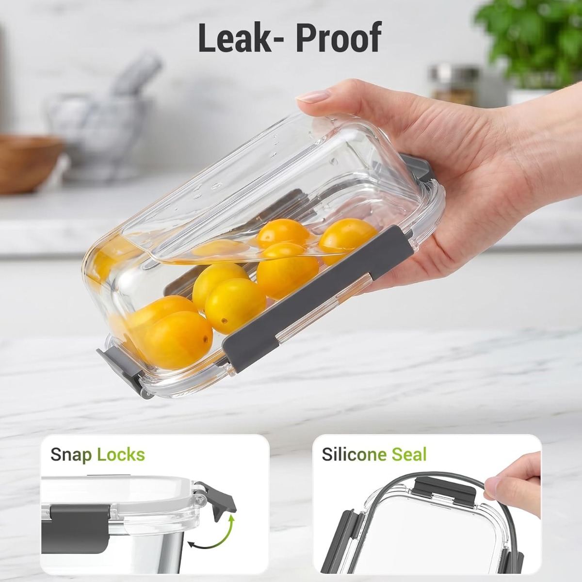 10 Sets Glass Food Storage Con - Meal Prep Oven Safe Containers recension och pris