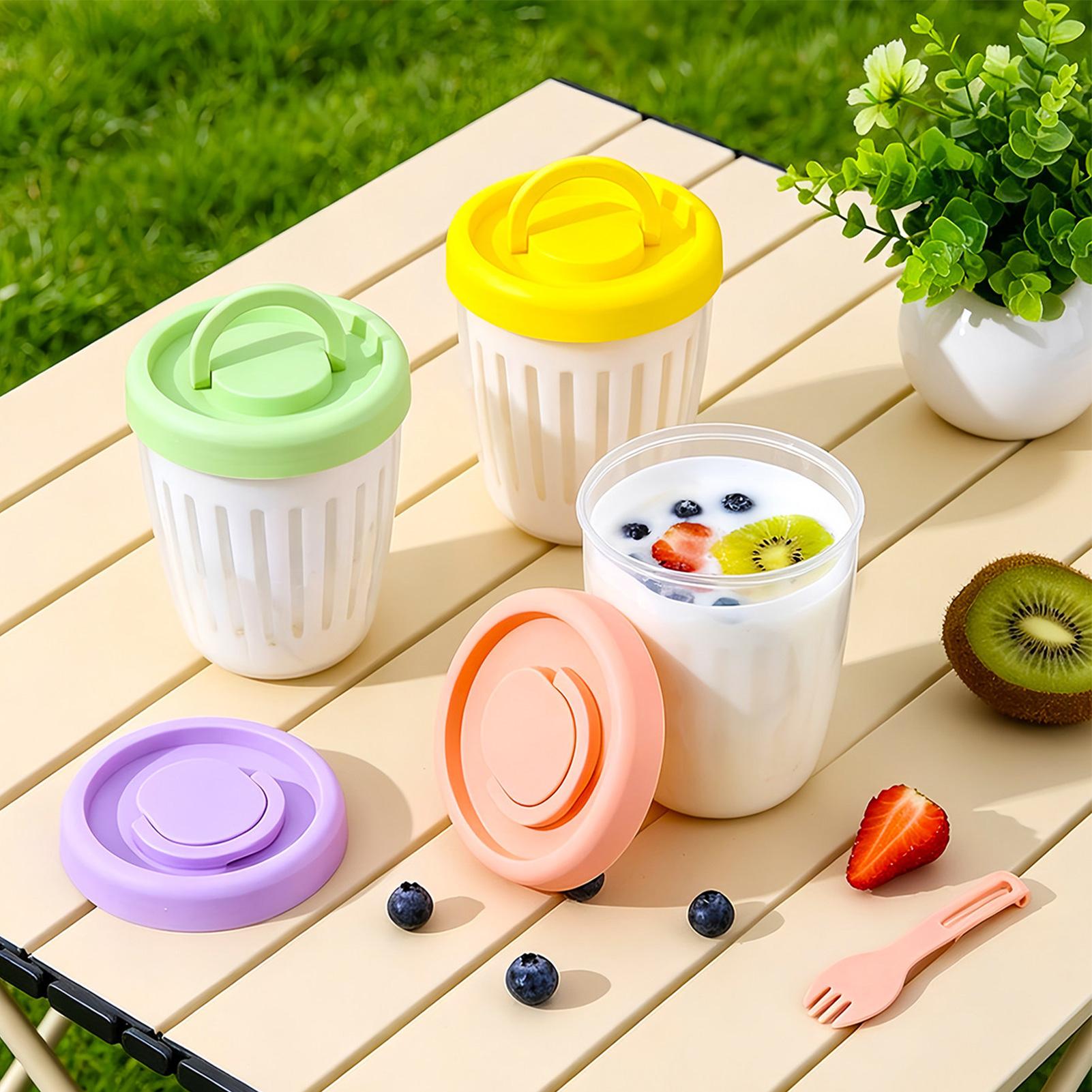 Yogurt Cups With Lids Draining - Meal Prep Yogurt Cups recension och pris
