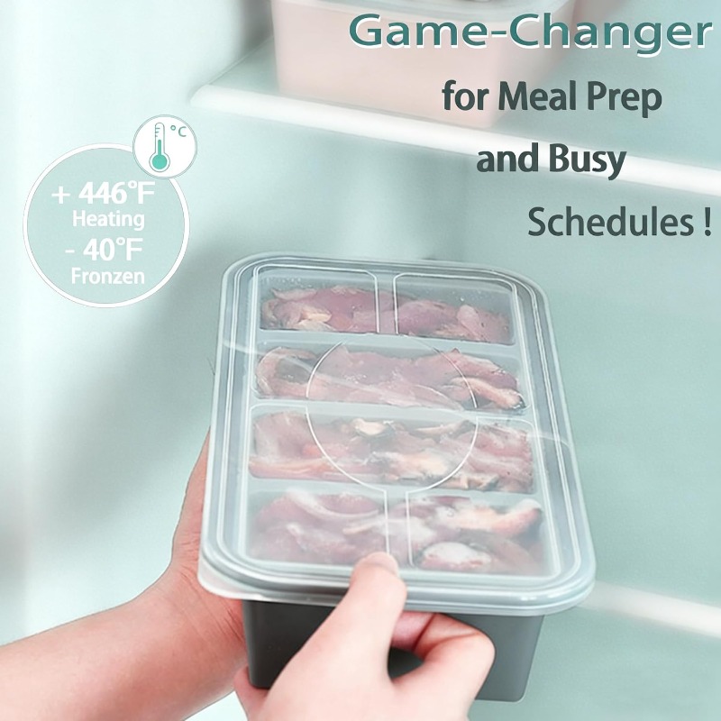 Silicone Freezer Molds Ice Cub - Meal Prep Oven Safe Containers recension och pris