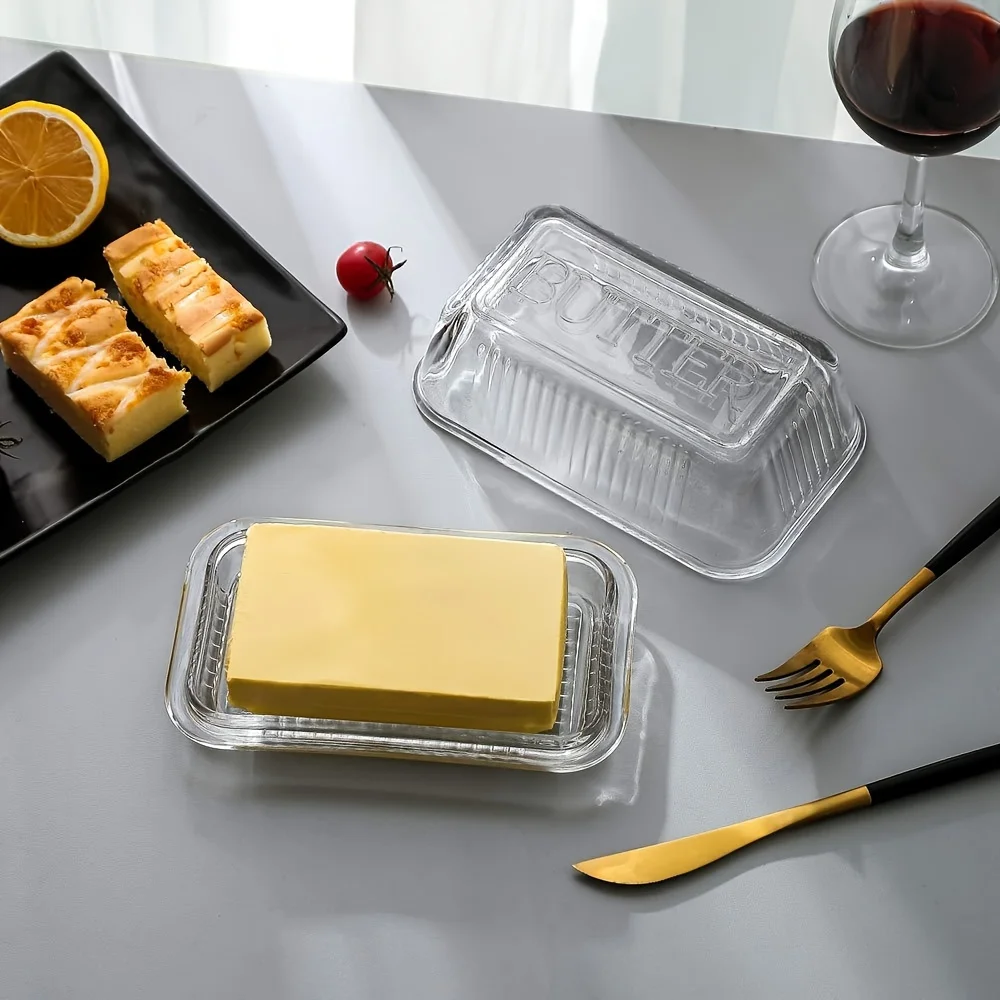 Creative Clear Butter Dish Wit - Meal Prep Glass Containers recension och pris