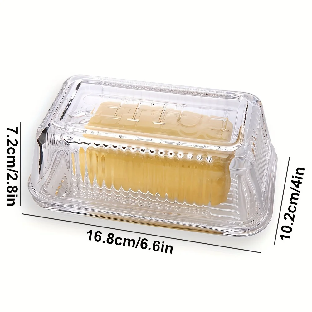 Creative Clear Butter Dish Wit - Meal Prep Glass Containers recension och pris