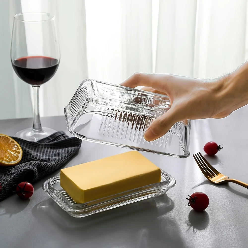 Creative Clear Butter Dish Wit - Meal Prep Glass Containers recension och pris