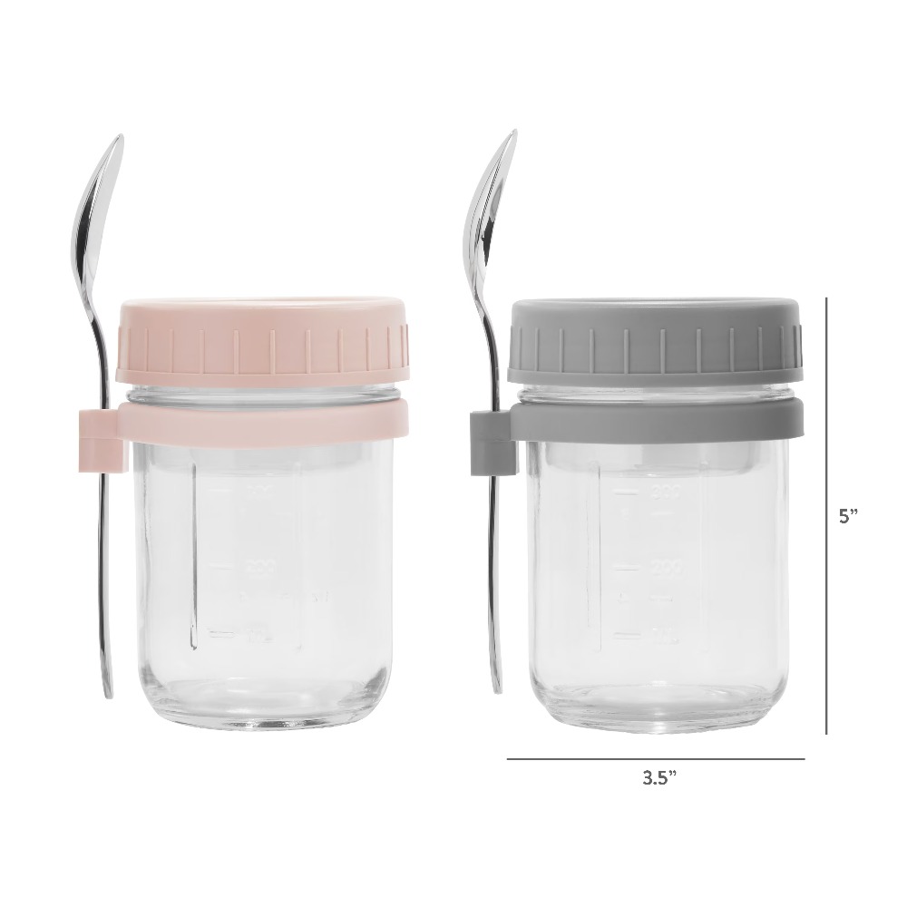 Portable Overnight Oats Food J - Meal Prep Glass Containers recension och pris