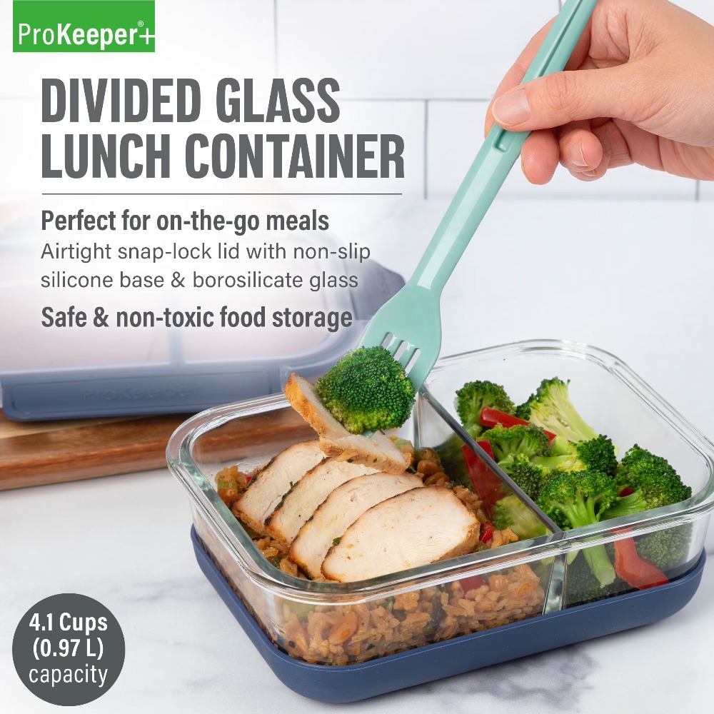 Premium Borosilicate Glass Mea - Meal Prep Oven Safe Containers recension och pris