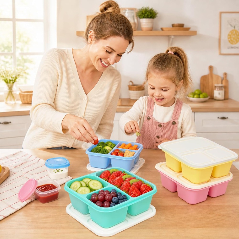 3 Compartment Bento Box Snack  - Meal Prep For Office recension och pris