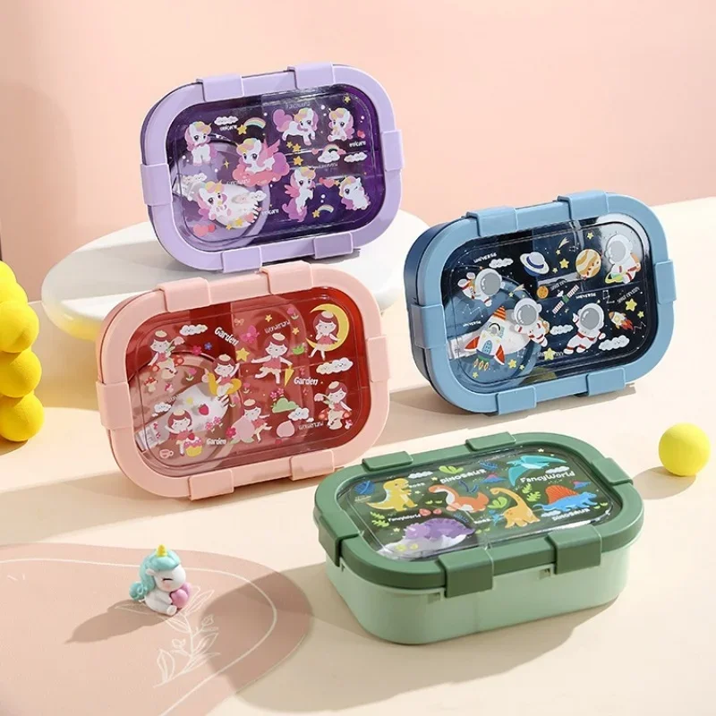 Cartoon Lunch Box of Students  - Meal Prep Tupperware recension och pris