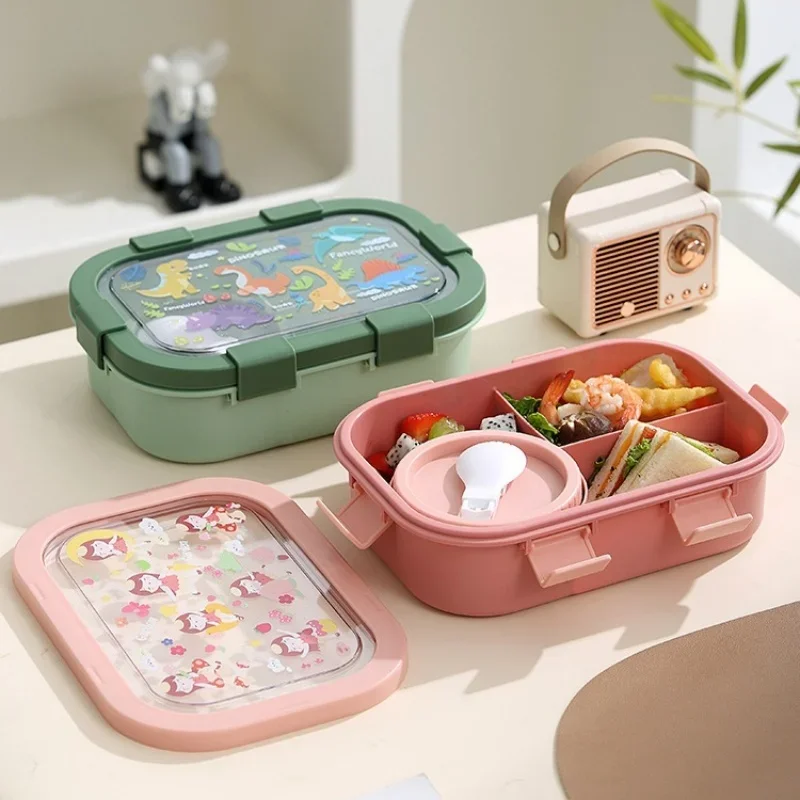 Cartoon Lunch Box of Students  - Meal Prep Tupperware recension och pris