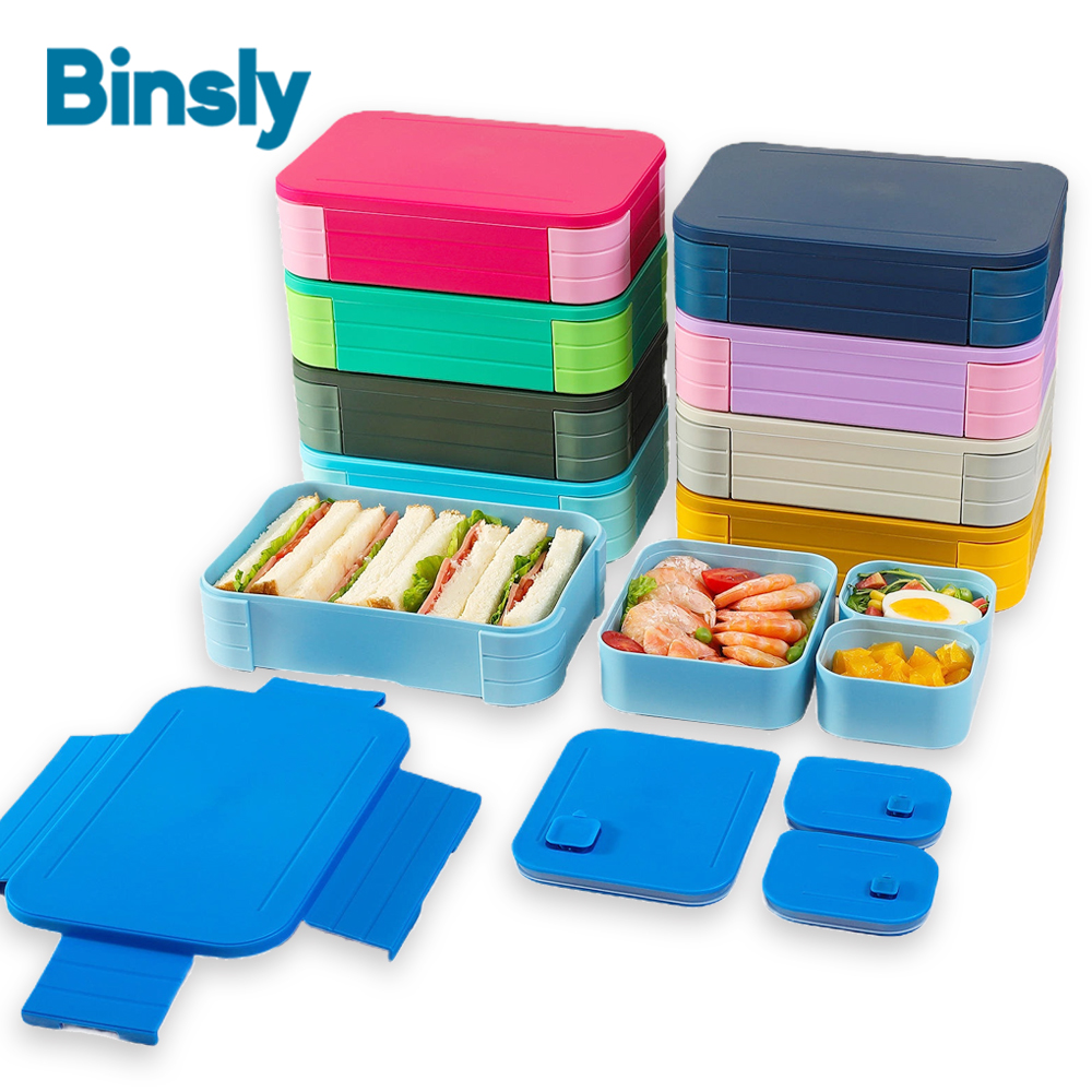 Modern Bento Lunch Box 4 Compa - Meal Prep For Office recension och pris
